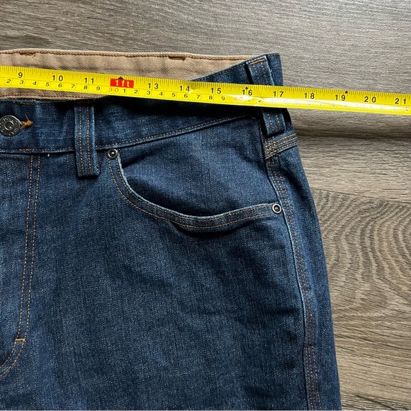 NWOT Duluth Trading Flex Ballroom Jeans Straight Leg Dark Wash Men's size 36x30 - Picture 8 of 10